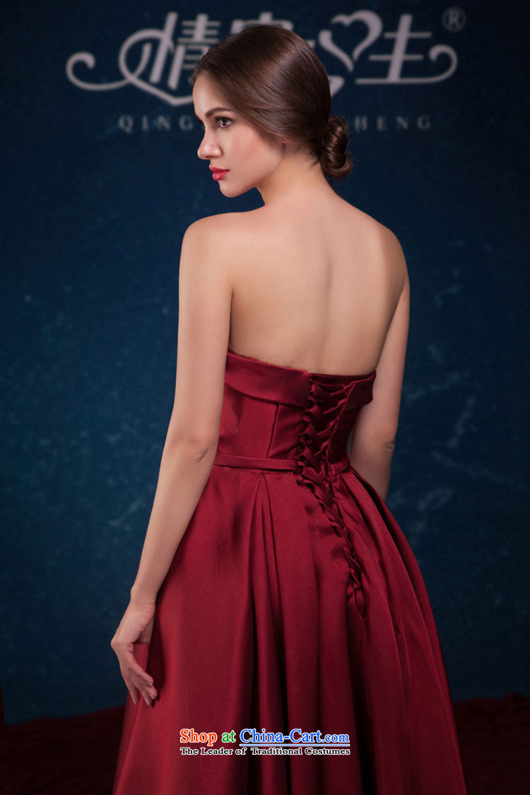Love of the overcharged by 2015 Summer New Western Wind upscale wine red wiping the chest long Princess Bride toasting champagne wedding dress uniform dresses wine red XXXL picture, prices, brand platters! The elections are supplied in the national character of distribution, so action, buy now enjoy more preferential! As soon as possible.