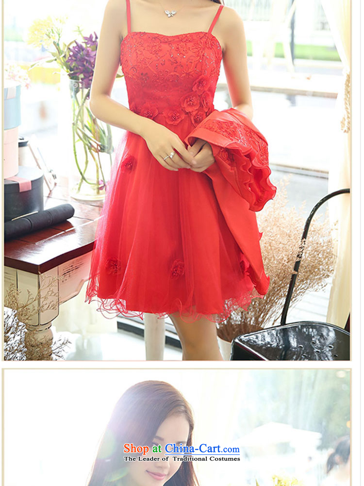 Load the autumn involving Suu Kyi Nga new Korean wedding dress women and two piece dresses and stylish look like two kits bride dress bows back to door bridesmaid evening dress female red XL Photo, prices, brand platters! The elections are supplied in the national character of distribution, so action, buy now enjoy more preferential! As soon as possible.