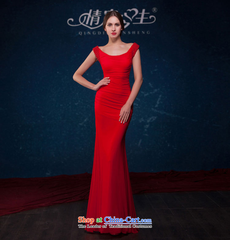 Love of the overcharged by 2015 Summer new bride bridesmaid video thin nail Pearl Sau San crowsfoot dress banquet moderator wedding dress bows services red L picture, prices, brand platters! The elections are supplied in the national character of distribution, so action, buy now enjoy more preferential! As soon as possible.