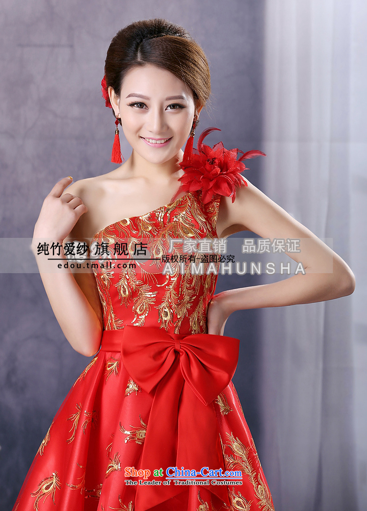 Slender legs fine lace dress the new bride wedding dress stylish bows services before long after short red Korean qipao gown wedding pregnant women can penetrate anchovy spend anointed chest, tailored to customer service contact pictures, prices, brand platters! The elections are supplied in the national character of distribution, so action, buy now enjoy more preferential! As soon as possible.