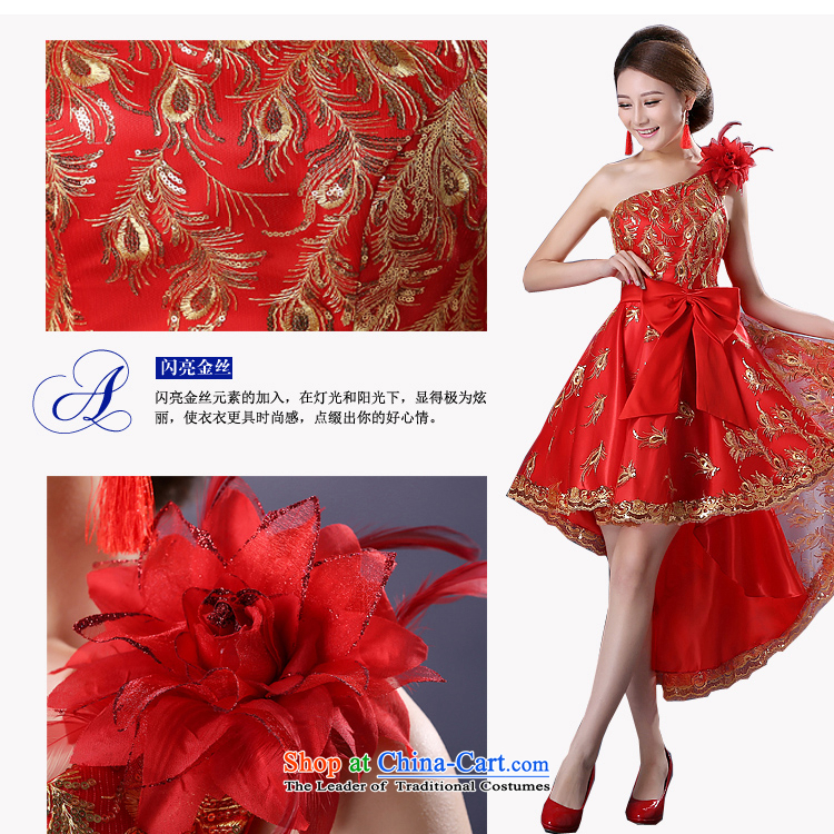 Slender legs fine lace dress the new bride wedding dress stylish bows services before long after short red Korean qipao gown wedding pregnant women can penetrate anchovy spend anointed chest, tailored to customer service contact pictures, prices, brand platters! The elections are supplied in the national character of distribution, so action, buy now enjoy more preferential! As soon as possible.