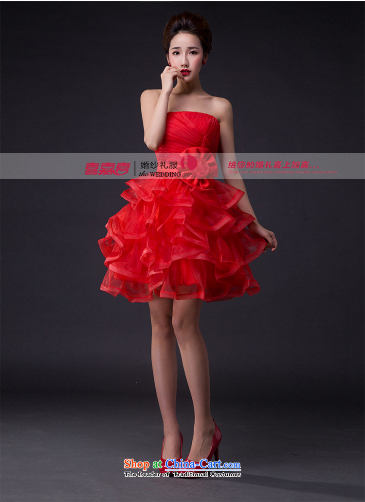 Hei Kaki wedding dresses 2015 new sexy Korean version of the Princess Bride and chest straps short of an irrepressible flowers bridesmaid JX06 services red XS picture, prices, brand platters! The elections are supplied in the national character of distribution, so action, buy now enjoy more preferential! As soon as possible.