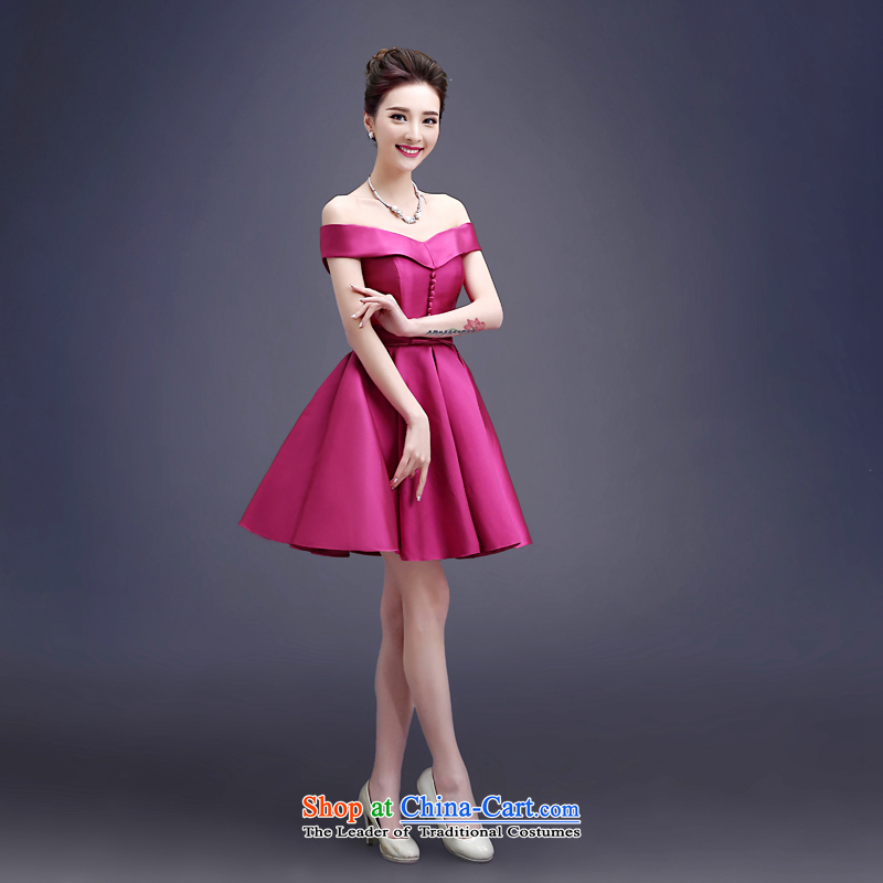 Connie a wedding every field shoulder evening dresses 2015 new short, Mr Ronald brides banquet bows to tie the chairpersons of red XXL, Female dress every JIAONI stephanie () , , , shopping on the Internet