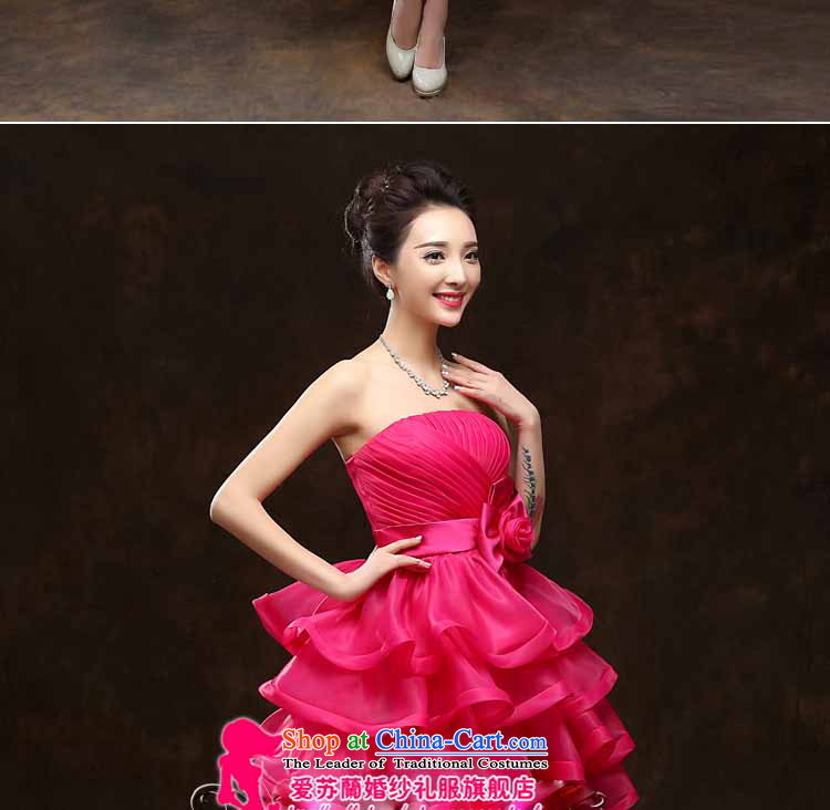Bridal dresses bridesmaid Dress Short of marriage autumn and winter betrothal moderator evening dresses bridal dresses red bows red pictures, prices, L brand platters! The elections are supplied in the national character of distribution, so action, buy now enjoy more preferential! As soon as possible.