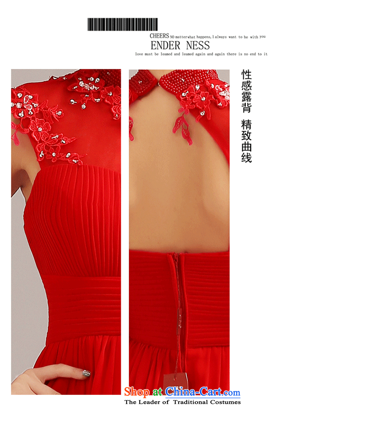 Yi Sang-wedding dresses Love 2015 new marriages toasting champagne evening dress uniform long round-neck collar align shoulders in evening dress female red can be made plus $30 does not return pictures, prices, brand platters! The elections are supplied in the national character of distribution, so action, buy now enjoy more preferential! As soon as possible.