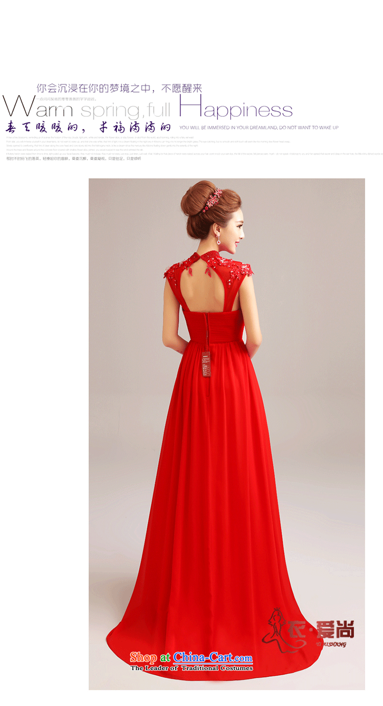 Yi Sang-wedding dresses Love 2015 new marriages toasting champagne evening dress uniform long round-neck collar align shoulders in evening dress female red can be made plus $30 does not return pictures, prices, brand platters! The elections are supplied in the national character of distribution, so action, buy now enjoy more preferential! As soon as possible.