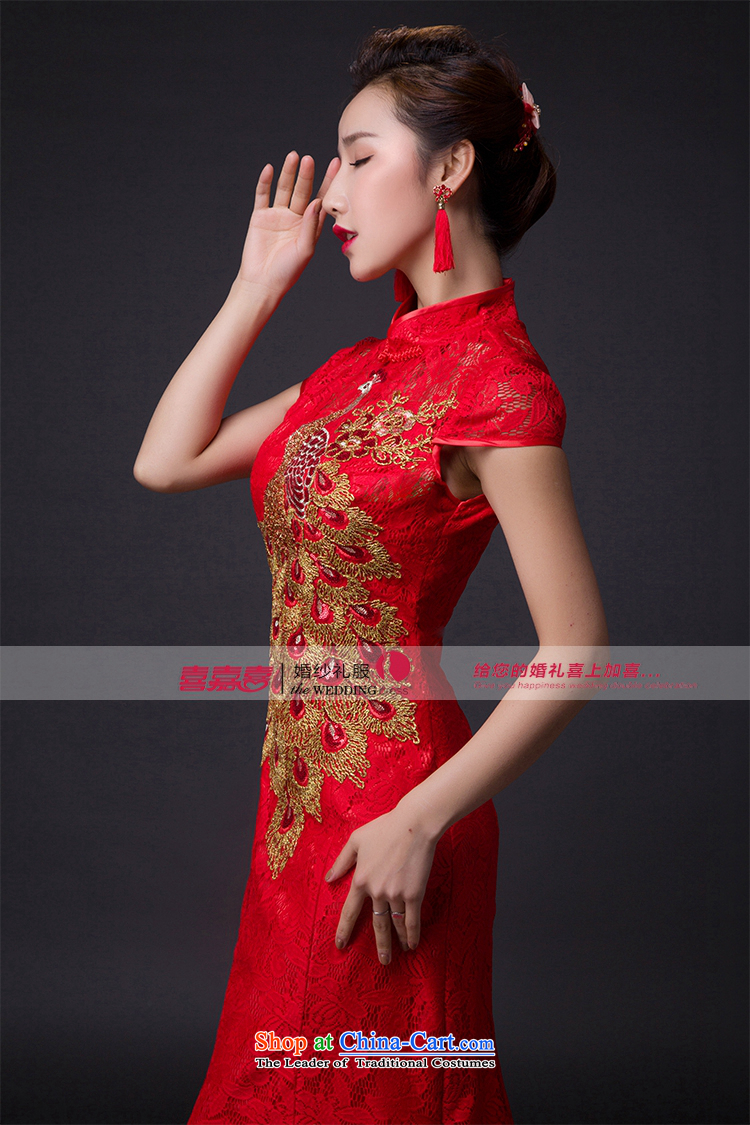 Hei Kaki 2015 new bows dress classic style of retro fine embroidery irrepressible tray clip dress skirt L002 RED XS picture, prices, brand platters! The elections are supplied in the national character of distribution, so action, buy now enjoy more preferential! As soon as possible.