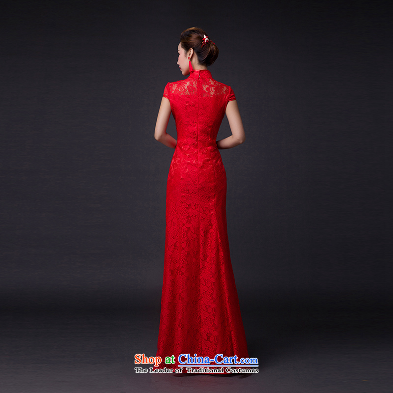 Hei Kaki 2015 new bows dress classic style of retro fine embroidery irrepressible tray clip dress skirt L002 RED XS, Hei Kaki shopping on the Internet has been pressed.