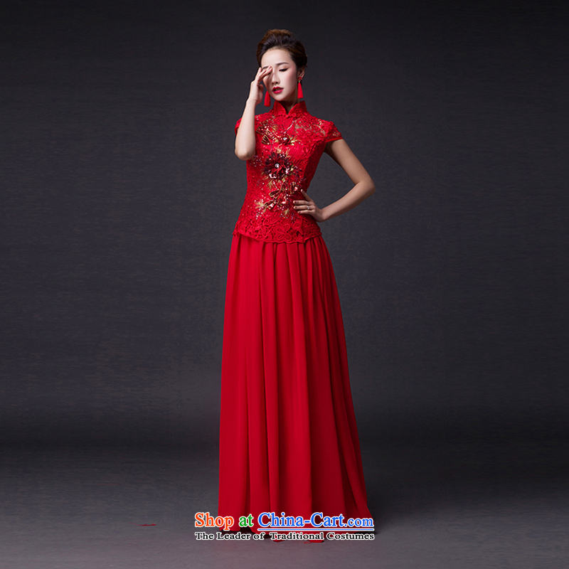 Hei Kaki 2015 new bows dress classic style of fine Antique Lace irrepressible tray clip dress skirt L014  XXL, red-hi kaki shopping on the Internet has been pressed.