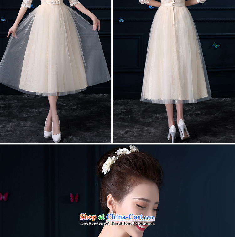 The privilege of serving-leung bridesmaid services Ms. dress dresses and sisters mission bridesmaid dress skirt 2015 new evening dresses round-neck collar Chest Flower - Cuff S picture, prices, brand platters! The elections are supplied in the national character of distribution, so action, buy now enjoy more preferential! As soon as possible.