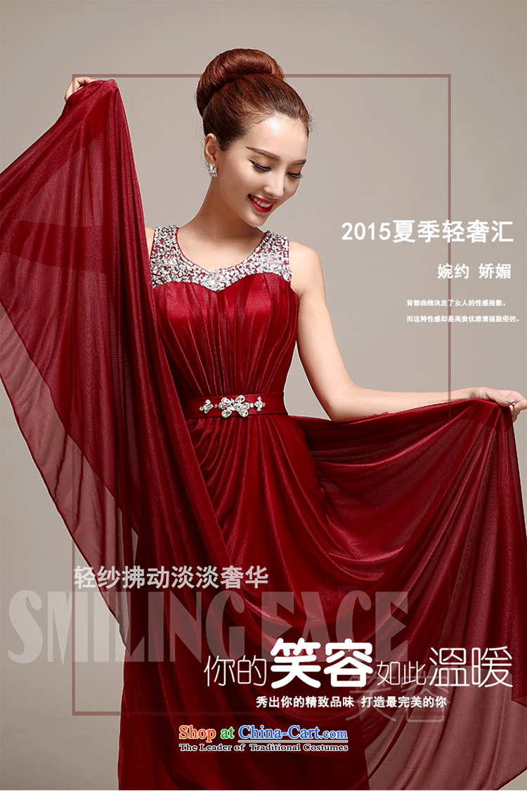 Yi Sang-wedding dresses Love 2015 NEW Summer Wine red shoulders lace long evening dress bows services wedding fashion bridal dark red can be made plus $30 does not return pictures, prices, brand platters! The elections are supplied in the national character of distribution, so action, buy now enjoy more preferential! As soon as possible.