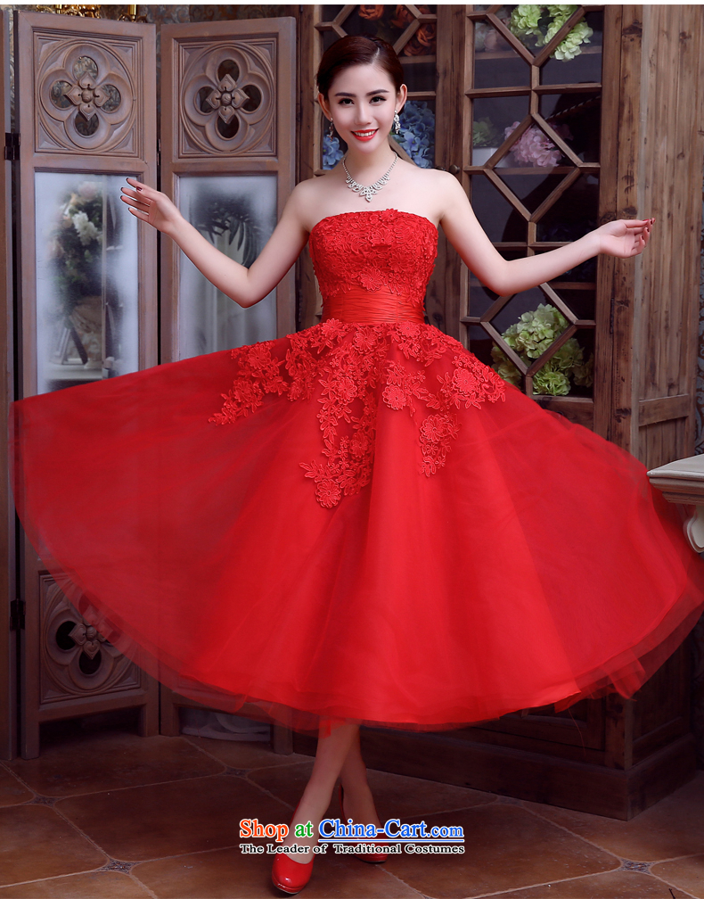 Noritsune bride Wedding 2015 Korean Red long wedding wiping the chest straps dresses marriage bows evening dresses red XS picture, prices, brand platters! The elections are supplied in the national character of distribution, so action, buy now enjoy more preferential! As soon as possible.