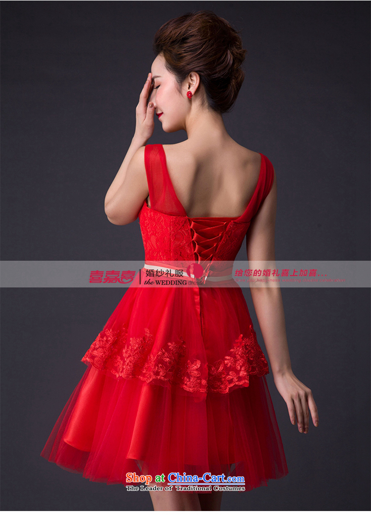 Hei Kaki 2015 new bows dress Korean fashion shoulders evening dresses annual meeting was chaired by performing dress skirt  JX07 red left Tailored size picture, prices, brand platters! The elections are supplied in the national character of distribution, so action, buy now enjoy more preferential! As soon as possible.