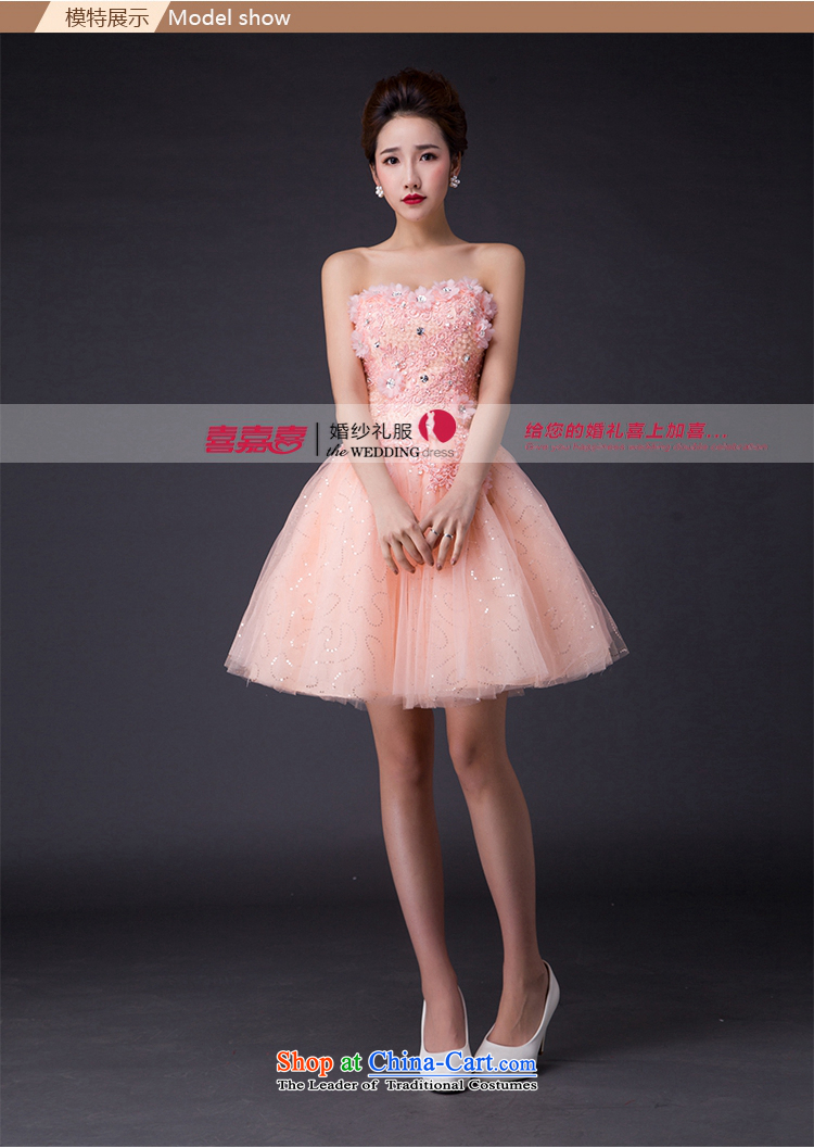 Hei Kaki 2015 new bows dress Korean stylish evening dresses and chest was chaired by annual concert dress  JX12 skirt and pink L picture, prices, brand platters! The elections are supplied in the national character of distribution, so action, buy now enjoy more preferential! As soon as possible.