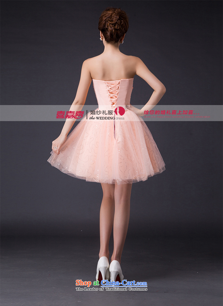Hei Kaki 2015 new bows dress Korean stylish evening dresses and chest was chaired by annual concert dress  JX12 skirt and pink L picture, prices, brand platters! The elections are supplied in the national character of distribution, so action, buy now enjoy more preferential! As soon as possible.