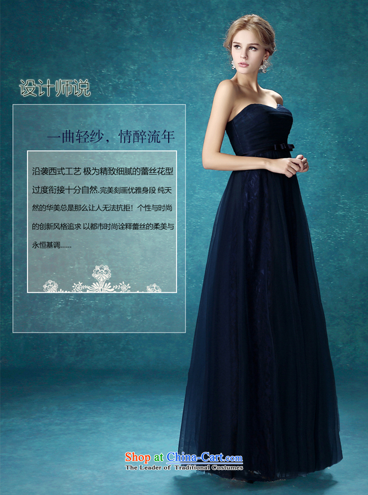 Time Syrian navy blue dress with the new 2015 chest stylish bride bows services bridesmaid dress banquet night staple wedding-dress stage performance services navy S picture, prices, brand platters! The elections are supplied in the national character of distribution, so action, buy now enjoy more preferential! As soon as possible.