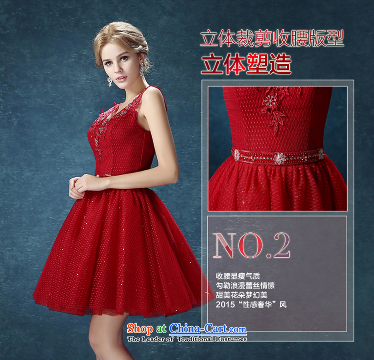 Time the new 2015 Syria bridesmaid dress bows services marriages stylish red, shoulders of Sau San short Female dress autumn and winter wine red XL Photo, prices, brand platters! The elections are supplied in the national character of distribution, so action, buy now enjoy more preferential! As soon as possible.