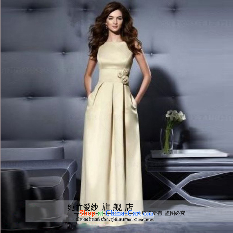 2015 new dress suit small dress bridal dresses skirt bridesmaid skirt bows Service imports satin dress short of thick autumn figure khaki short) L pictures, prices, brand platters! The elections are supplied in the national character of distribution, so action, buy now enjoy more preferential! As soon as possible.