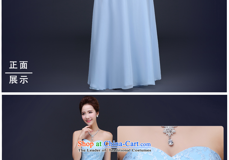 Jie Mija 2015 new head of bridesmaid bridesmaid services and sisters, Ms. skirt stylish wedding dress banquet evening dresses female depilation chest XS pictures blue, prices, brand platters! The elections are supplied in the national character of distribution, so action, buy now enjoy more preferential! As soon as possible.