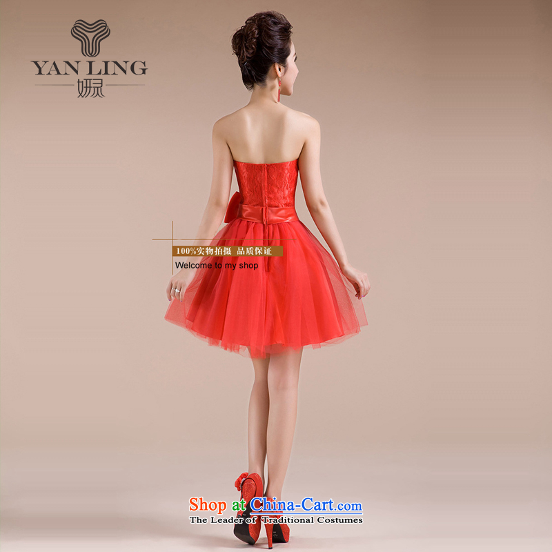 Charlene Choi Ling 2015 new sister in multi-color and feel happy Sau San sweet romantic wedding dresses bridesmaid skirt small white M, Charlene Choi Ling LF-70 shopping on the Internet has been pressed.
