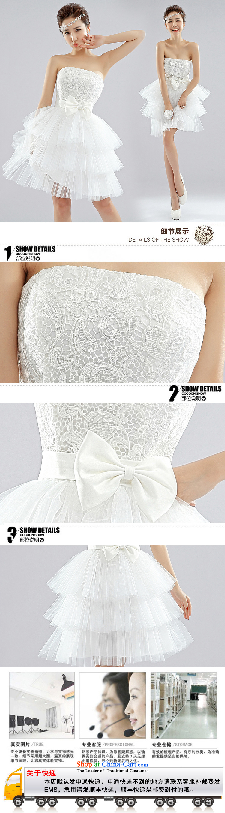 Charlene Choi Ling 2015 new Korean water-soluble lace small dress bridesmaid dresses marriages LF1002 wedding pictures, price White XXL platters, brand! The elections are supplied in the national character of distribution, so action, buy now enjoy more preferential! As soon as possible.
