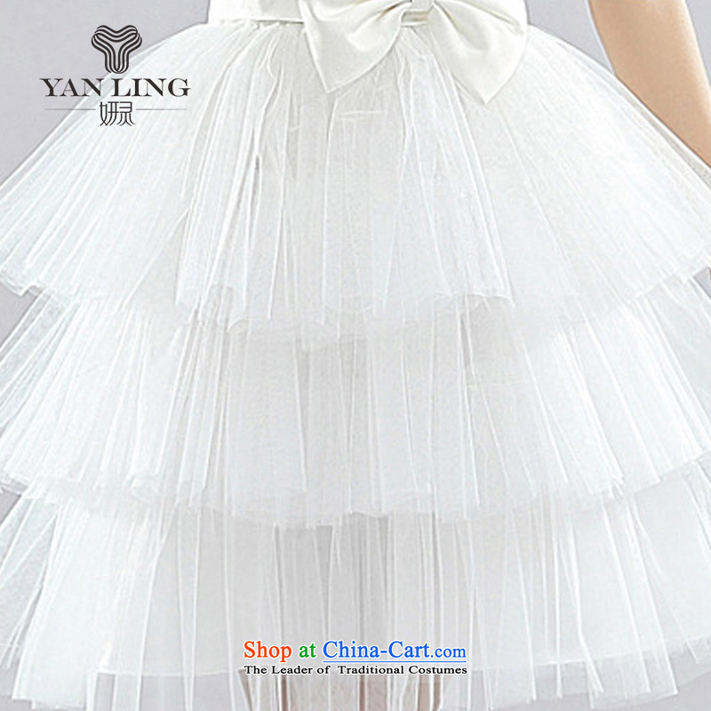 Charlene Choi Ling 2015 new Korean water-soluble lace small dress bridesmaid dresses marriages wedding LF1002 XXL, Charlene Choi spirit has been pressed white shopping on the Internet