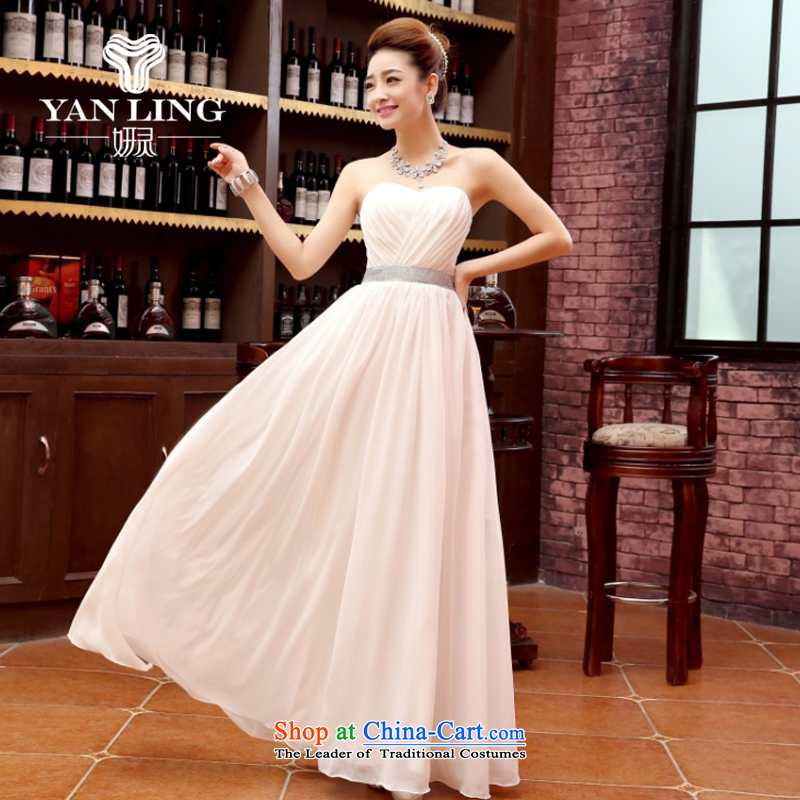 Charlene Choi Ling 2015 new Korean Red single shoulder straps long bride wedding dress bows services evening dresses annual dress purple , L, Charlene Choi spirit has been pressed shopping on the Internet