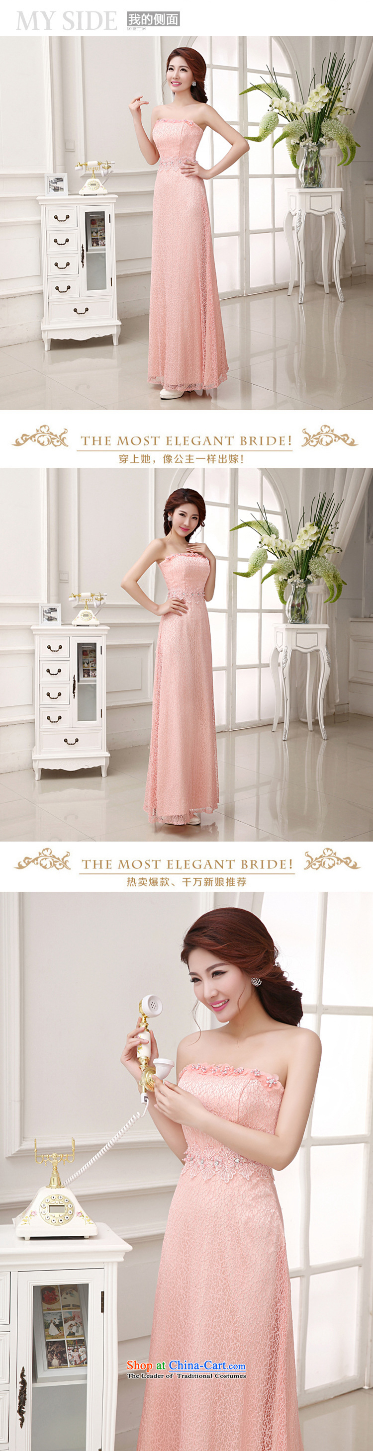 Charlene Choi Ling 2015 bride wedding dress long bows and breast-pink stylish evening dresses bridesmaid troupe LF235 rose red M picture, prices, brand platters! The elections are supplied in the national character of distribution, so action, buy now enjoy more preferential! As soon as possible.