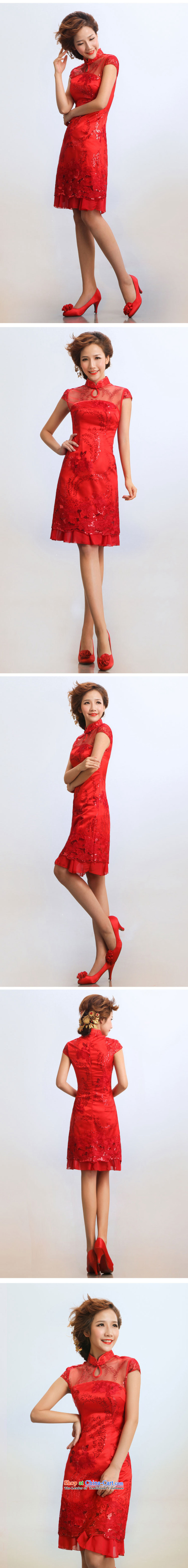 Charlene Choi Ling 2015 new stylish sleek summer qipao improvement will bride cheongsam RED M picture, prices, brand platters! The elections are supplied in the national character of distribution, so action, buy now enjoy more preferential! As soon as possible.