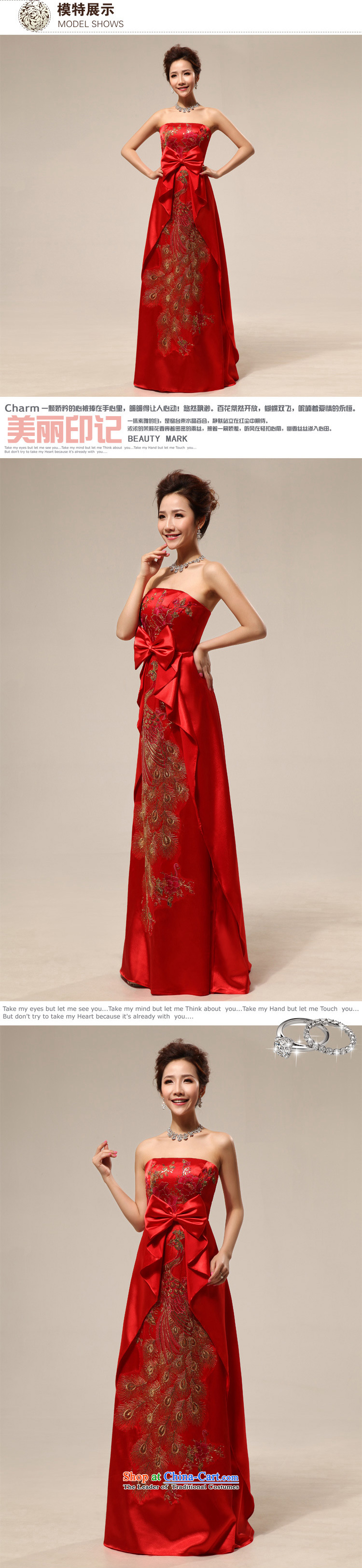 Charlene Choi spirit of spring and summer 2015, pregnant women dress bows service wedding dress embroidery peony flowers Phoenix LF20 marriage M pictures, prices, brand platters! The elections are supplied in the national character of distribution, so action, buy now enjoy more preferential! As soon as possible.