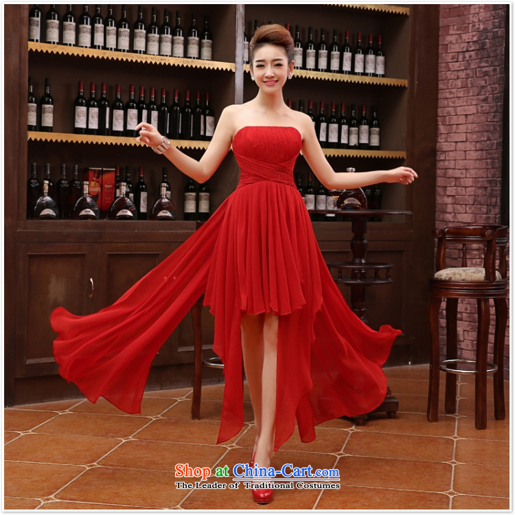 Charlene Choi Ling bridesmaid dress 2015 new bride anointed chest bon bon dress front stub long after serving evening drink strap evening rose L picture, prices, brand platters! The elections are supplied in the national character of distribution, so action, buy now enjoy more preferential! As soon as possible.