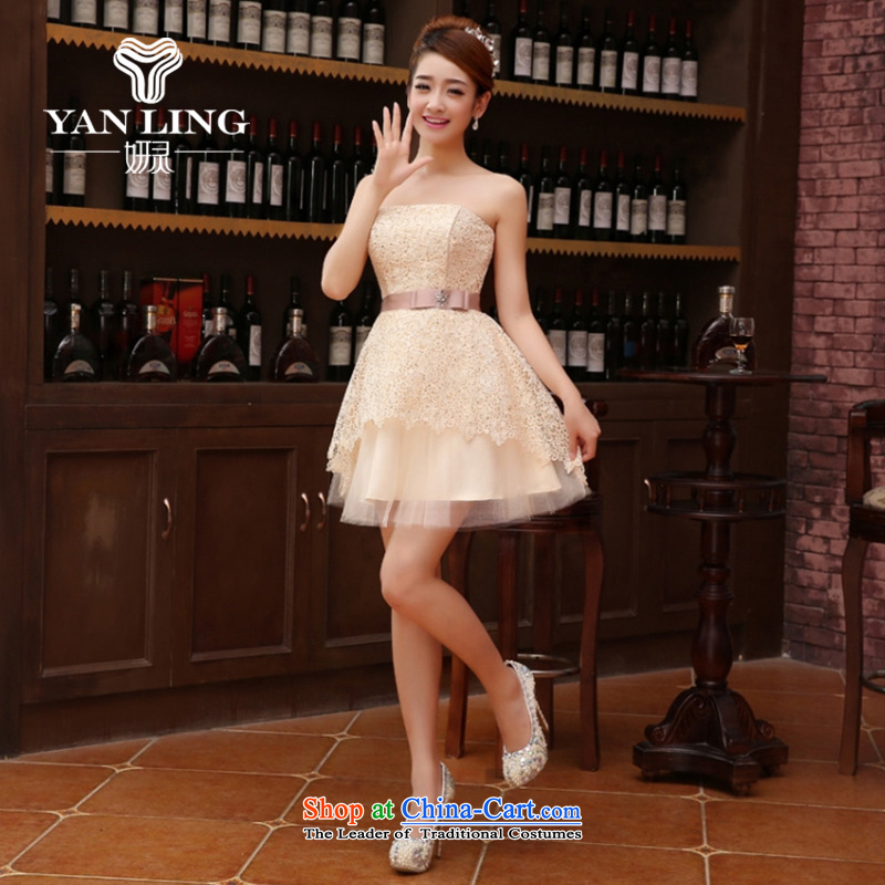 Charlene Choi Ling marriage wedding dresses short) equipped bridesmaid to bind with short of marriage evening dresses marriage small gift XXL, white spirit has been pressed Yeon shopping on the Internet