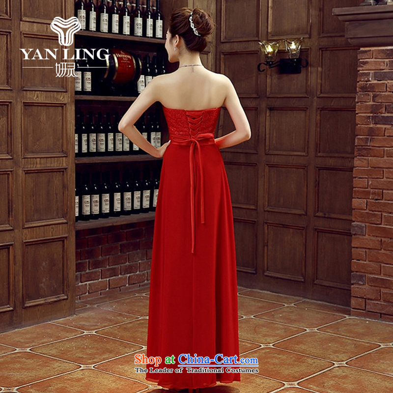 Charlene Choi Spirit of Red bride bridesmaid wedding dress marriage bows services wedding night wear long bride with the new 2015 , L, Charlene Choi spirit has been pressed shopping on the Internet