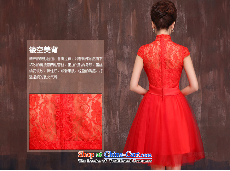 Charlene Choi Ling 2015 new wedding dress bridesmaid service wedding dresses bride bows services evening dress short, shoulder strap red L picture, prices, brand platters! The elections are supplied in the national character of distribution, so action, buy now enjoy more preferential! As soon as possible.