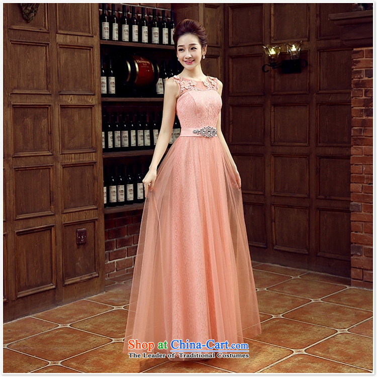Charlene Choi Ling pink bride bridesmaid wedding dresses marriage shoulders bows services wedding night wear long shoulders 2015 new rose L picture, prices, brand platters! The elections are supplied in the national character of distribution, so action, buy now enjoy more preferential! As soon as possible.