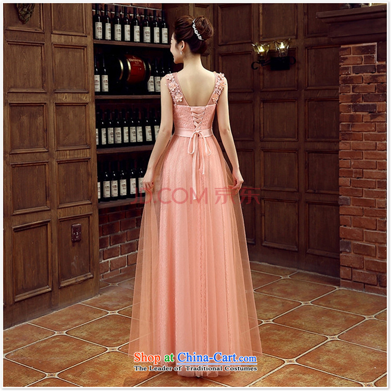 Charlene Choi Ling pink bride bridesmaid wedding dresses marriage shoulders bows services wedding night wear long shoulders 2015 new rose , L, Charlene Choi spirit has been pressed shopping on the Internet
