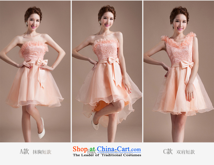 Charlene Choi Ling bride wedding dress larger champagne color bow tie bows, serving short bridesmaid dinner dress the new 2015 XXL picture, prices, brand platters! The elections are supplied in the national character of distribution, so action, buy now enjoy more preferential! As soon as possible.