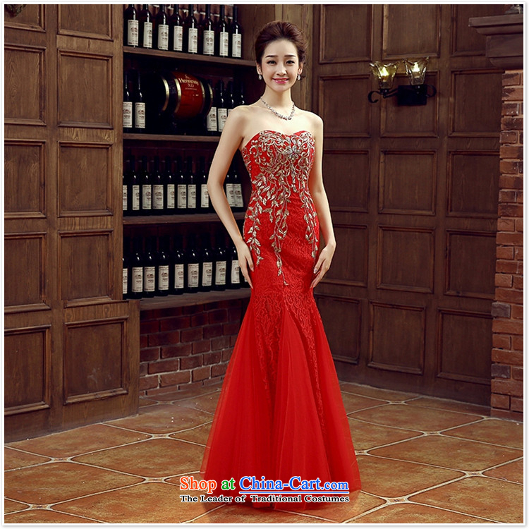 Charlene Choi Ling red bride bridesmaid wedding dress marriage bows services wedding night wear long bride with new L Photo 2015, prices, brand platters! The elections are supplied in the national character of distribution, so action, buy now enjoy more preferential! As soon as possible.