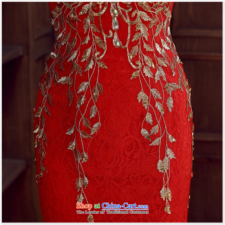 Charlene Choi Ling red bride bridesmaid wedding dress marriage bows services wedding night wear long bride with new L Photo 2015, prices, brand platters! The elections are supplied in the national character of distribution, so action, buy now enjoy more preferential! As soon as possible.