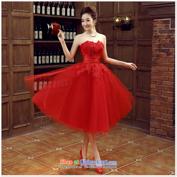 Charlene Choi Ling bride dress marriage services new marriage bows stylish small red dress female Dress Short, banquet spring and summer XXL picture, prices, brand platters! The elections are supplied in the national character of distribution, so action, buy now enjoy more preferential! As soon as possible.