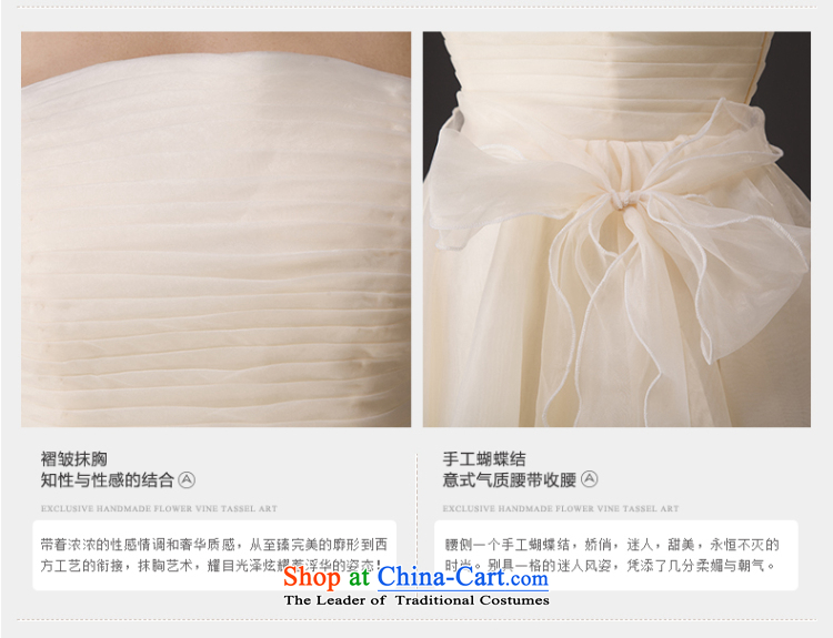 Charlene Choi Ling Spring New short, wedding dresses elegant temperament bridesmaid straps and chest wedding dress bride bows to champagne color L picture, prices, brand platters! The elections are supplied in the national character of distribution, so action, buy now enjoy more preferential! As soon as possible.