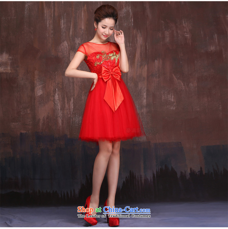 Charlene Choi spirit of marriages red short spring and summer 2015, serving drink new Kim embroidered Bong-engraving shoulders cheongsam dress L picture, prices, brand platters! The elections are supplied in the national character of distribution, so action, buy now enjoy more preferential! As soon as possible.