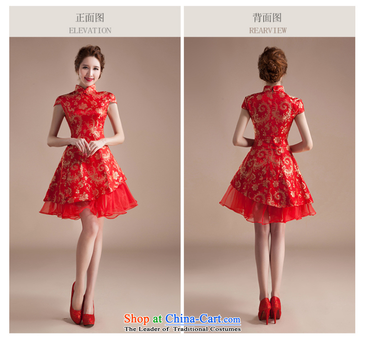 Charlene Choi Ling 2015 new summer cheongsam dress short of marriage dress red retro embroidery wedding services improved bride bows M pictures, prices, brand platters! The elections are supplied in the national character of distribution, so action, buy now enjoy more preferential! As soon as possible.
