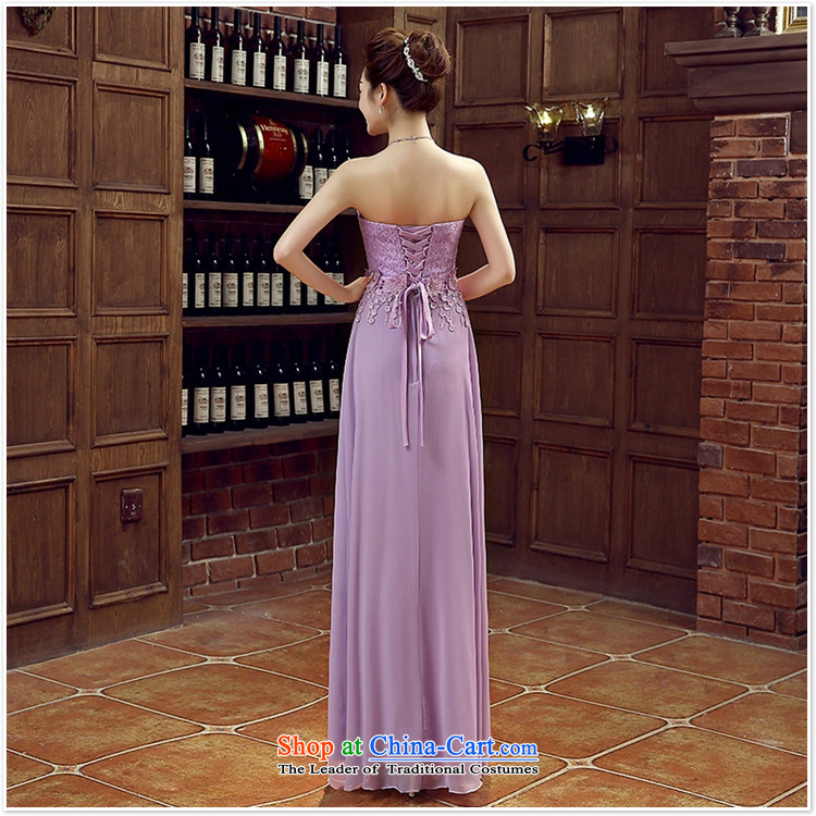 Charlene Choi Ling purple bride bridesmaid wedding dress marriage bows services wedding night wear long bride with new 2015 light purple XXL picture, prices, brand platters! The elections are supplied in the national character of distribution, so action, buy now enjoy more preferential! As soon as possible.