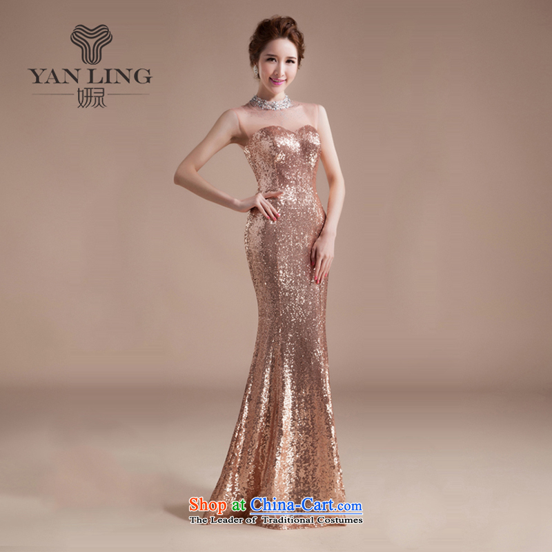 Charlene Choi Ling wedding dresses 2015 new marriages bows services crowsfoot Long Chest and Sau San evening dresses , M, Charlene Choi spirit has been pressed shopping on the Internet
