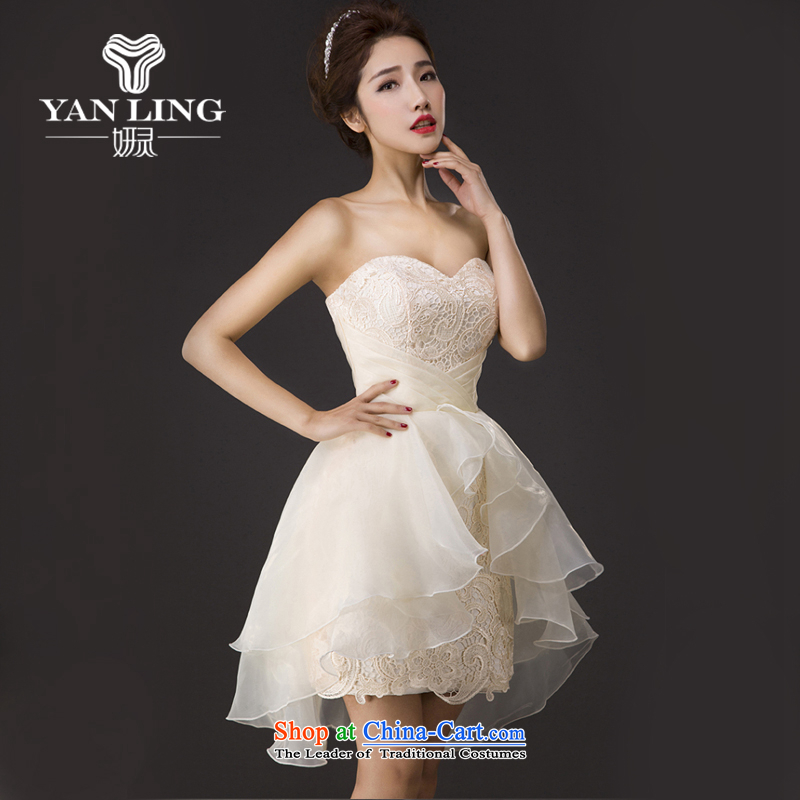 Charlene Choi Spirit and chest service new spring bows short dress lace Soft Net bon bon skirt marriages bridesmaid XXL, Charlene Choi spirit has been pressed to online shopping