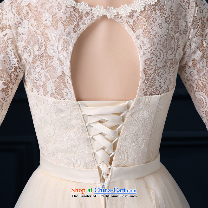 The privilege of serving-leung 2015 new bridesmaid to serve in the summer the girl wedding dresses long small countries such as bridesmaid mission sister skirt round-neck collar dripping-dong in cuff , L, honor - Service-leung , , , shopping on the Internet