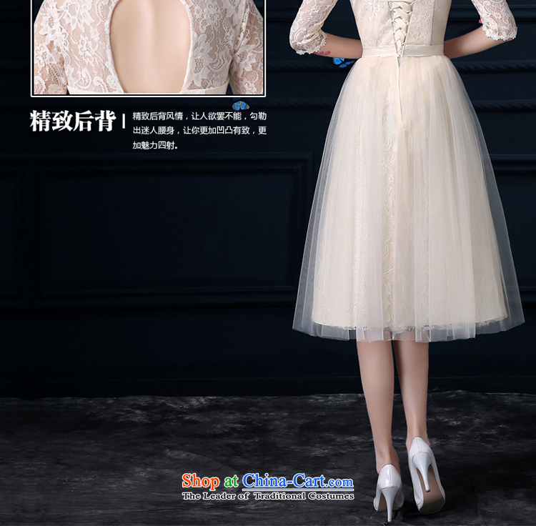 The privilege of serving-leung new 2015 Summer in long bridesmaid wedding dresses services female small bridesmaid mission with collar dresses sister States in the Cuff - L picture, prices, brand platters! The elections are supplied in the national character of distribution, so action, buy now enjoy more preferential! As soon as possible.
