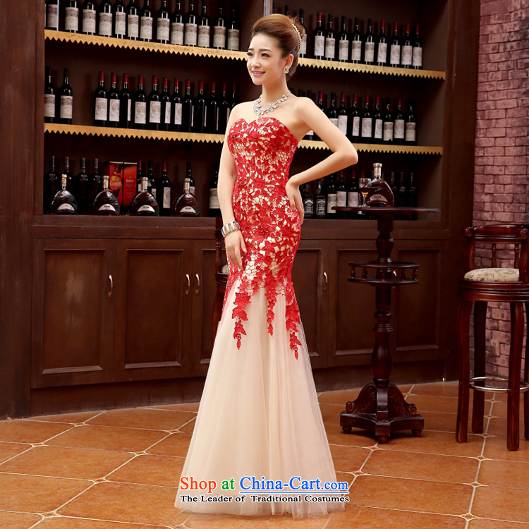 The bride of dress wedding dress yarn stage performances bridesmaid bride gown upscale embroidery lace photography long dresses crowsfoot red shoulders) L pictures, prices, brand platters! The elections are supplied in the national character of distribution, so action, buy now enjoy more preferential! As soon as possible.