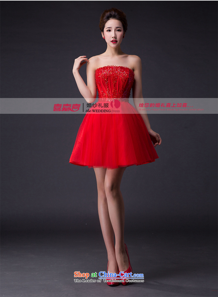 Hei Kaki 2015 new bows dress Korean stylish evening dresses and chest was chaired by annual concert dress skirt  JX09 champagne color pictures, prices, XXL brand platters! The elections are supplied in the national character of distribution, so action, buy now enjoy more preferential! As soon as possible.